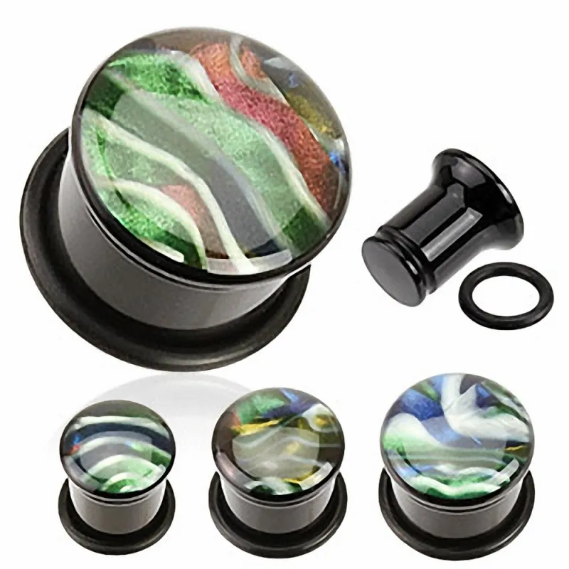 Piercing Plug Acrylique Nacre Abalone