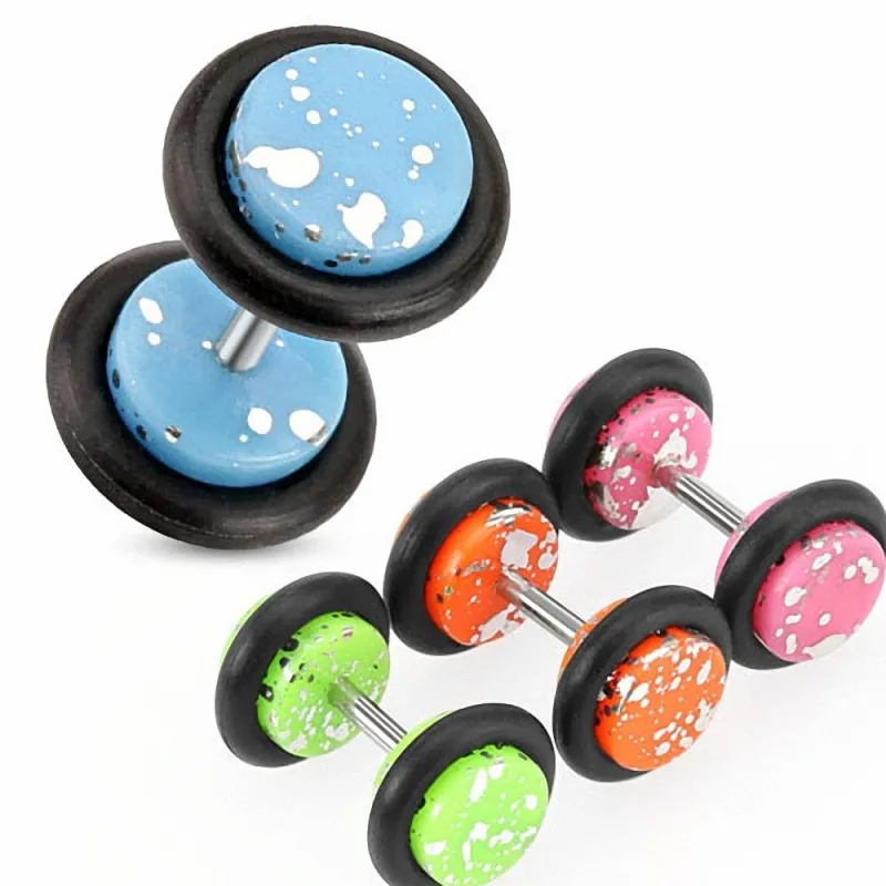 Faux Piercing plug tâches