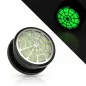 Piercing plug toile d'araignée Glow in the dark