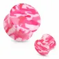 Piercing plug acrylique camouflage rose