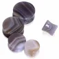 Piercing plug agate grise