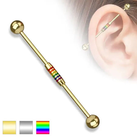 Piercing industriel rainbow