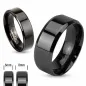 Bague en acier inoxydable Noir IP