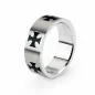 Bague homme croix celtique noire