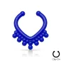 Faux piercing septum triangle perles