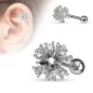 Piercing oreille cartilage multi gemmes