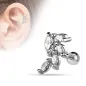 Piercing oreille cartilage fleur de vigne