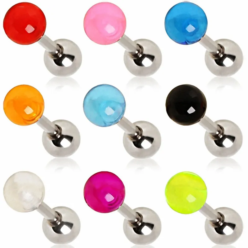 Piercing oreille Cartilage Boule Acrylique