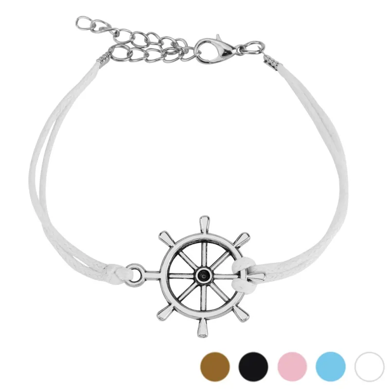 Bracelet similicuir barre de navire