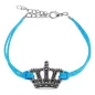 Bracelet similicuir couronne