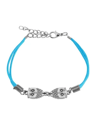 Bracelet similicuir hiboux