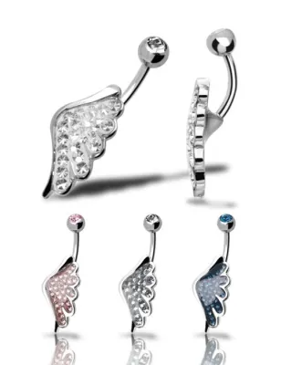 Piercing nombril Crystal Evolution Swarovski Aile d'ange