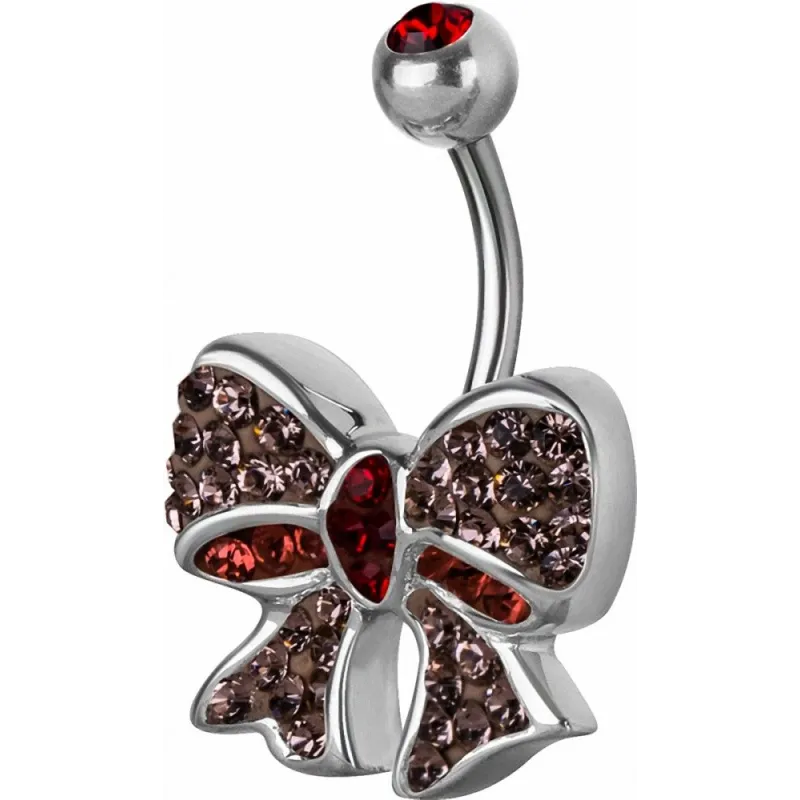 Piercing nombril Crystal Evolution Swarovski Noeud Ruban