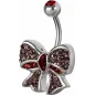 Piercing nombril Crystal Evolution Swarovski Noeud Ruban