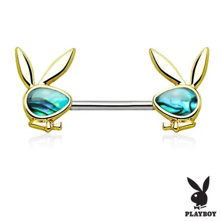 Piercing téton Playboy nacre d'ormeau