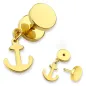 Piercing faux plug ancre marine