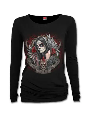 SPIRAL T-Shirt femme gothique à manches longues Jour des morts