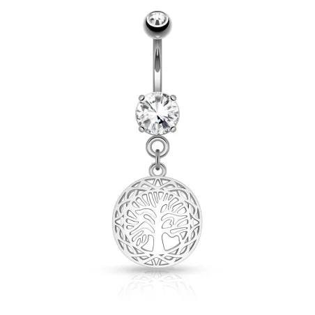 Piercing nombril arbre de vie filigrane