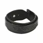 Bracelet homme en cuir noir tribal