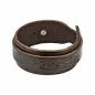 Bracelet homme en cuir marron tribal