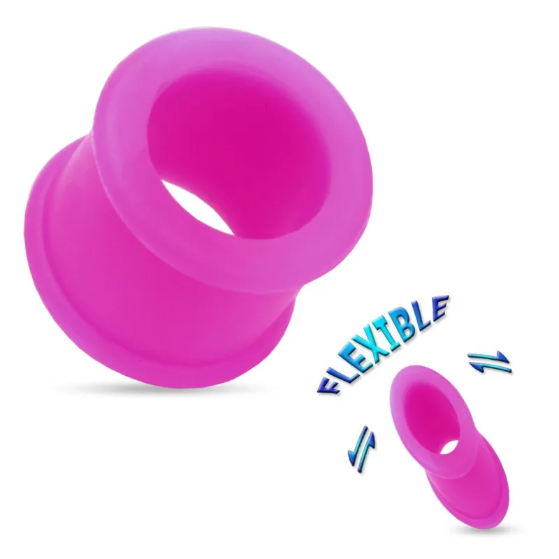 Piercing Tunnel Plug en Silicone Flexible