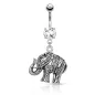 Piercing nombril avec pendentif éléphant