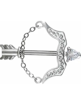 Piercing téton Crystal Evolution Swarovski Flèche