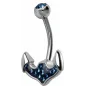 Piercing nombril Crystal Evolution Swarovski Ancre de bateau