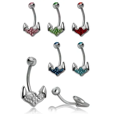 Piercing nombril Crystal Evolution Swarovski Ancre de bateau