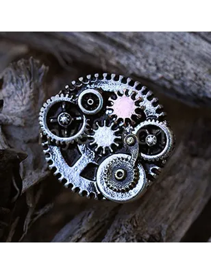 Piercing plug steampunk rouages