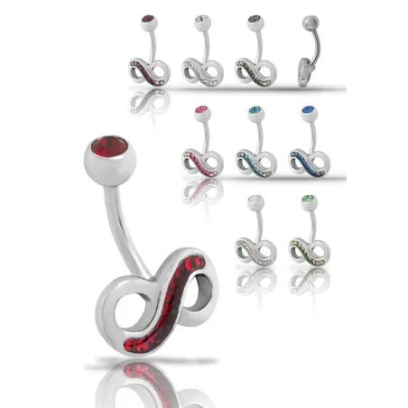 Piercing nombril Crystal Evolution Swarovski Infini