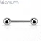 Piercing Barbell Boules Titane G23 (langue, oreille, téton)