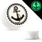 Piercing plug phosphorescent ancre marine