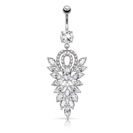 Piercing nombril pendentif chandelier