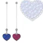 Piercing nombril de grossesse coeur de crystal