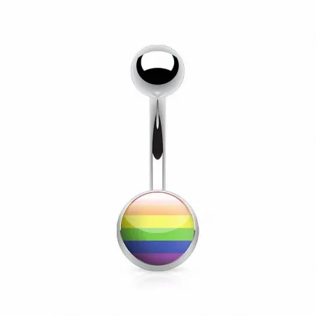 Piercing nombril drapeau GAY