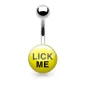 Piercing nombril hot lick me