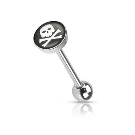 Piercing langue crane de pirate