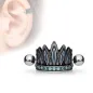 Piercing oreille cartilage coiffure chef indien turquoise