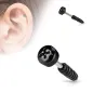 Piercing oreille cartilage vis noire