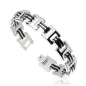 Bracelet acier inoxydable avec doubles liens Caoutchouc