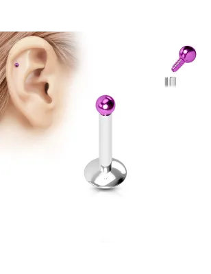 Piercing Labret Micro Bille Titanium