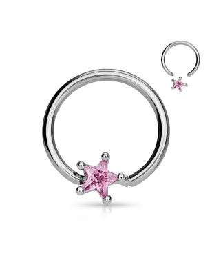 Piercing anneau Captif Etoile