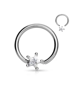 Piercing anneau Captif Etoile