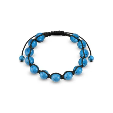 Bracelet Shamballa avec billes Turquoise