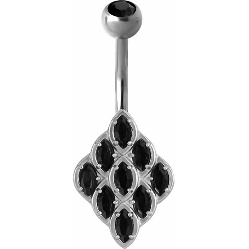 Piercing nombril Crystal Evolution Swarovski Grappe Titane G23