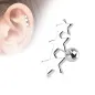 Piercing Oreille Helix Tragus Etoiles