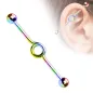 Piercing oreille industriel en titane "Loop"