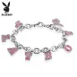 Bracelet Playboy charms strass roses