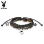 Bracelet Playboy en cuir avec des charms